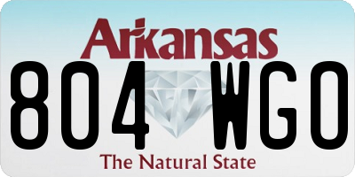AR license plate 804WGO
