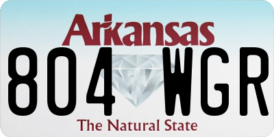 AR license plate 804WGR