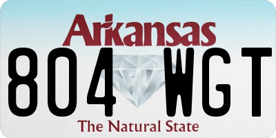 AR license plate 804WGT