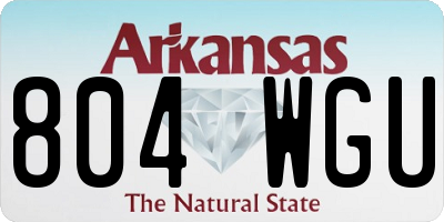 AR license plate 804WGU