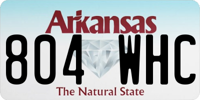 AR license plate 804WHC