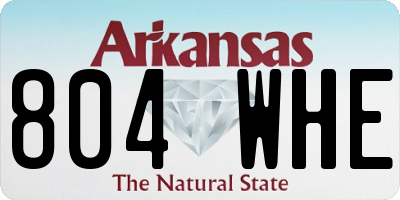 AR license plate 804WHE