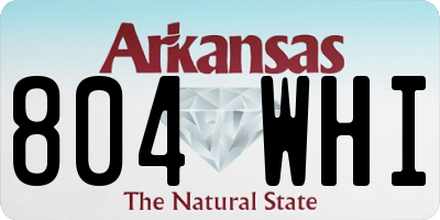 AR license plate 804WHI