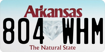 AR license plate 804WHM