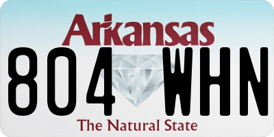 AR license plate 804WHN
