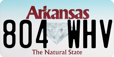 AR license plate 804WHV