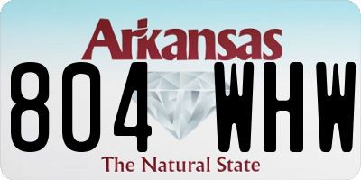 AR license plate 804WHW