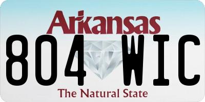 AR license plate 804WIC