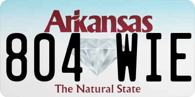 AR license plate 804WIE