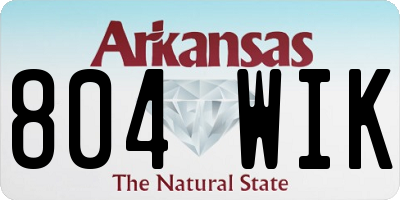 AR license plate 804WIK