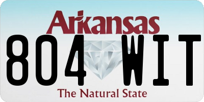AR license plate 804WIT