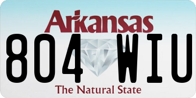 AR license plate 804WIU