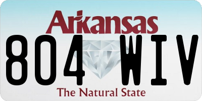 AR license plate 804WIV