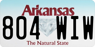 AR license plate 804WIW