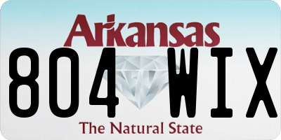 AR license plate 804WIX