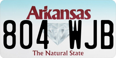 AR license plate 804WJB