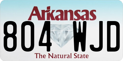 AR license plate 804WJD