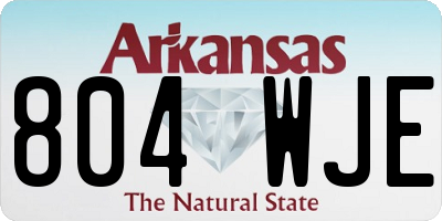 AR license plate 804WJE