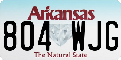 AR license plate 804WJG
