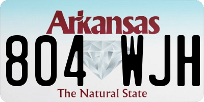 AR license plate 804WJH