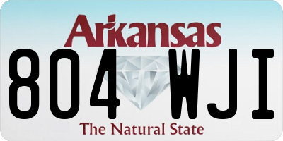 AR license plate 804WJI