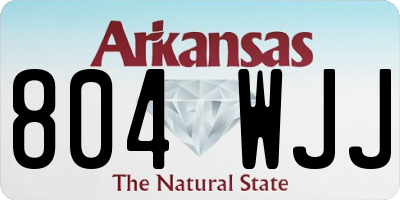 AR license plate 804WJJ