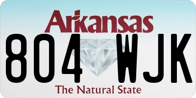 AR license plate 804WJK