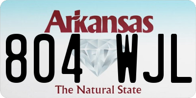 AR license plate 804WJL