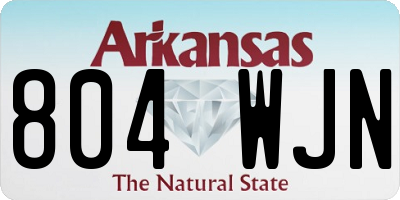 AR license plate 804WJN