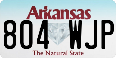 AR license plate 804WJP