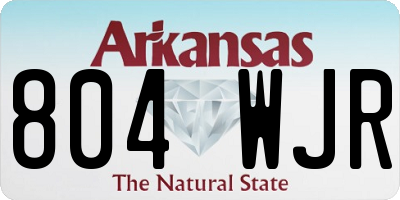 AR license plate 804WJR
