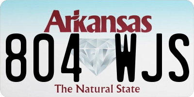 AR license plate 804WJS