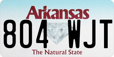 AR license plate 804WJT