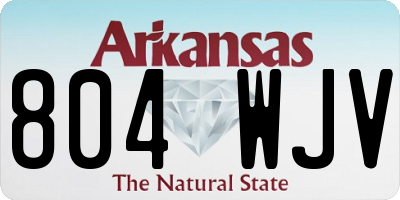 AR license plate 804WJV