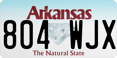 AR license plate 804WJX