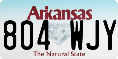 AR license plate 804WJY