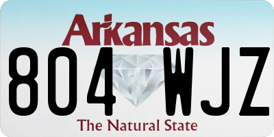 AR license plate 804WJZ