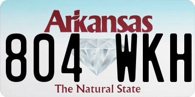 AR license plate 804WKH