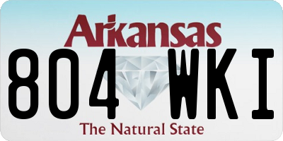 AR license plate 804WKI