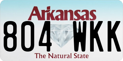 AR license plate 804WKK