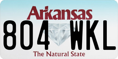 AR license plate 804WKL