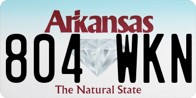 AR license plate 804WKN
