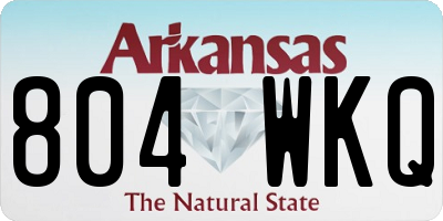 AR license plate 804WKQ