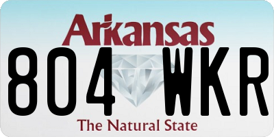 AR license plate 804WKR
