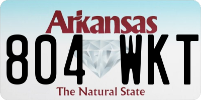 AR license plate 804WKT
