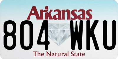 AR license plate 804WKU