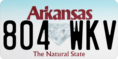 AR license plate 804WKV