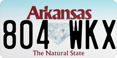 AR license plate 804WKX