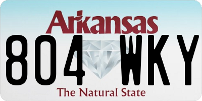 AR license plate 804WKY