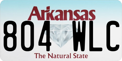 AR license plate 804WLC